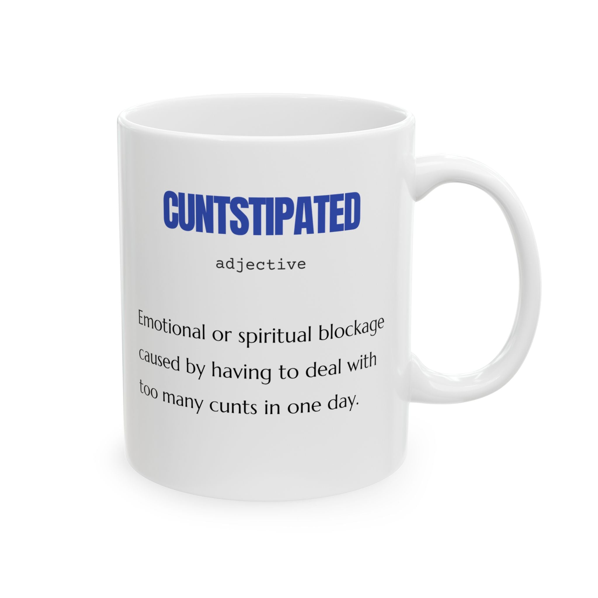 Taza de cerámica humorística: compañera de café para todos los días