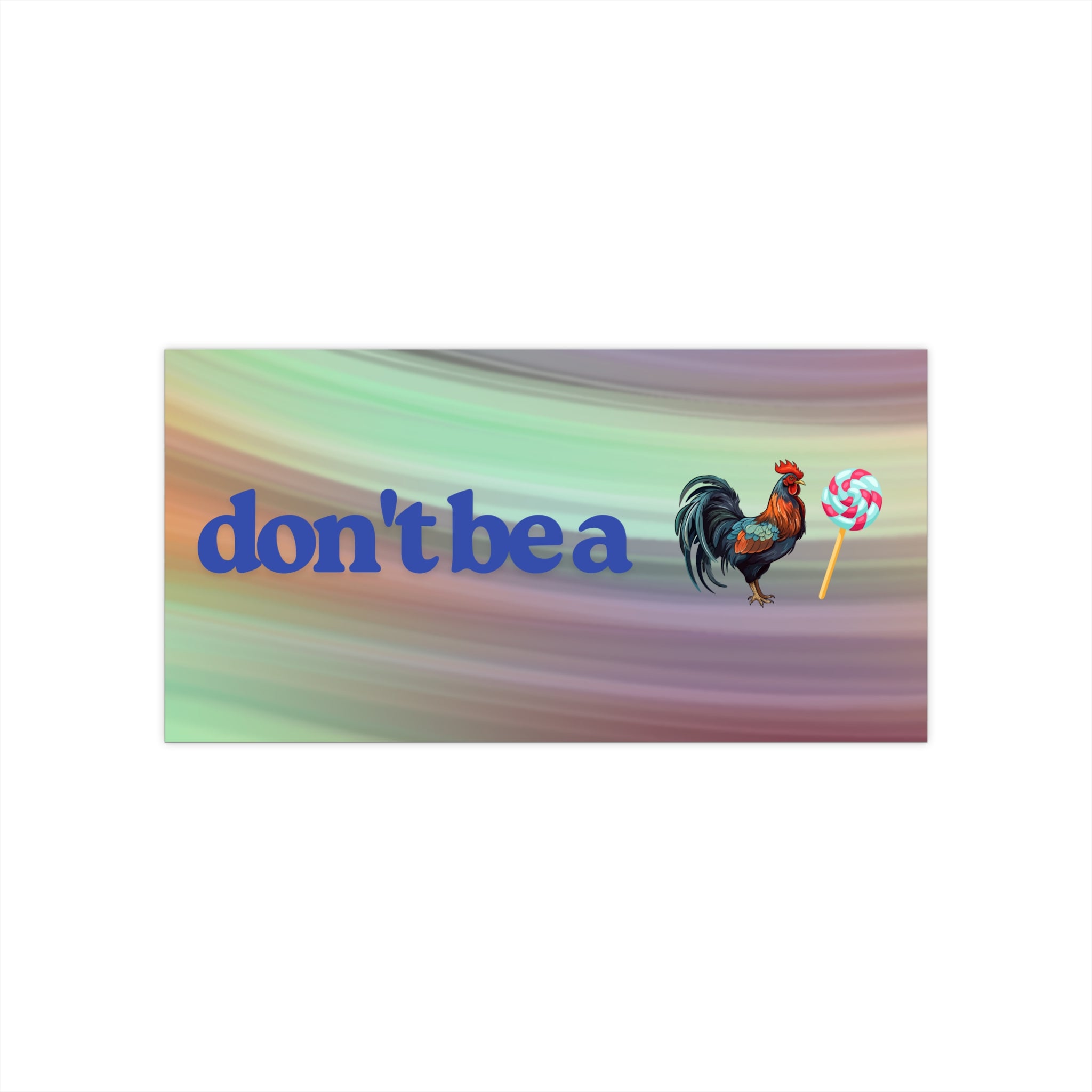 Rooster themed bumper stickers,