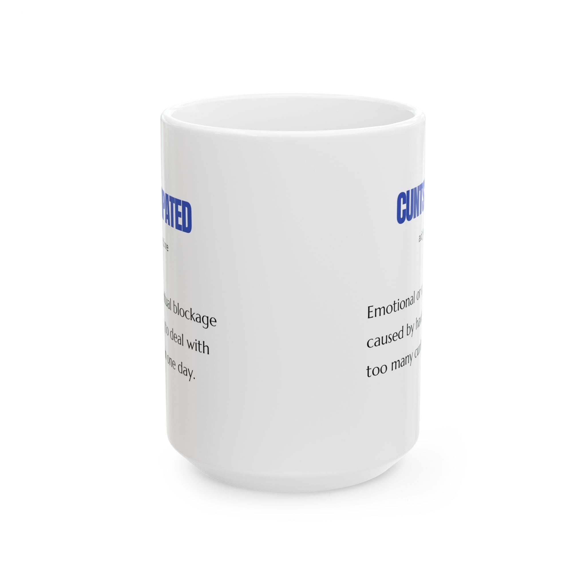 Taza de cerámica humorística: compañera de café para todos los días