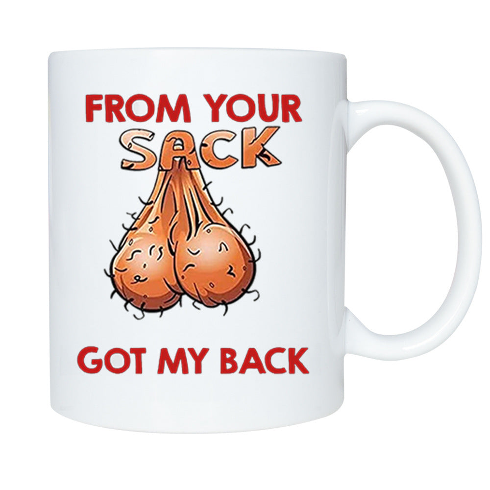 Funny Quotes Mugs for Adults and Friends, White Ceramic Cup