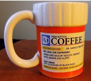 Coffee Mugs for Adults, Ceramic Coffee Cup with Prescription