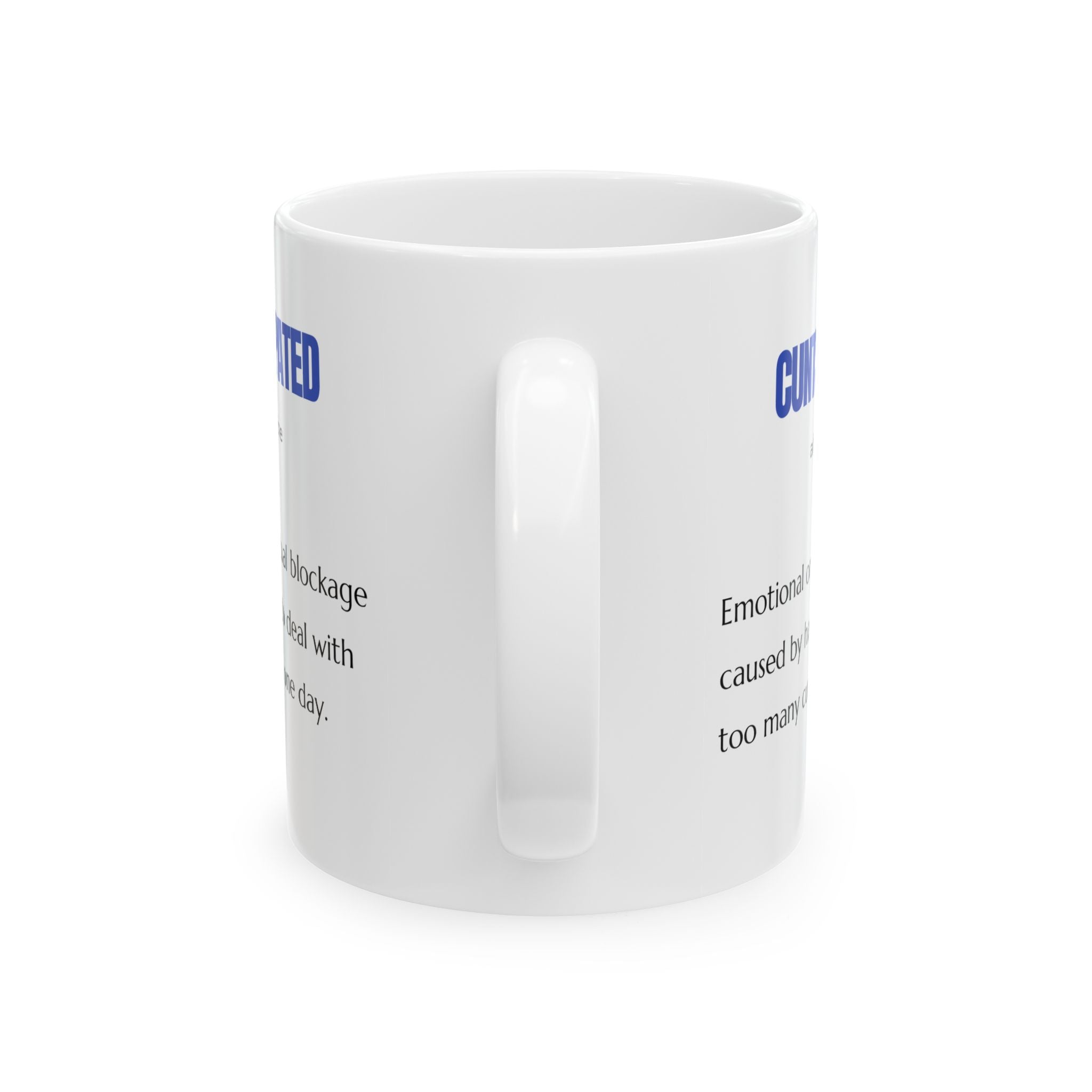 Taza de cerámica humorística: compañera de café para todos los días