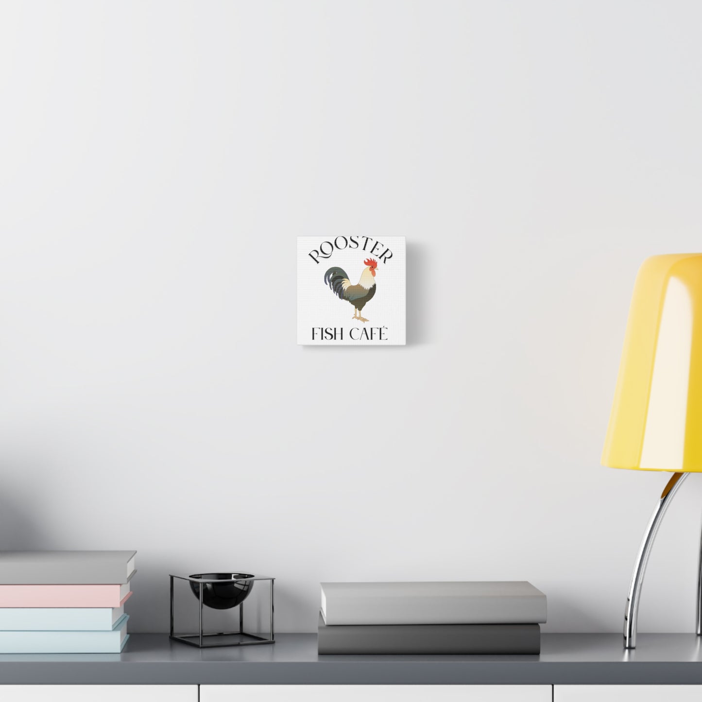 Rooster Café Wall Art - Matte Canvas Print, 1.25"