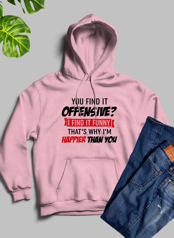 Pink Offensive Quote Hoodie