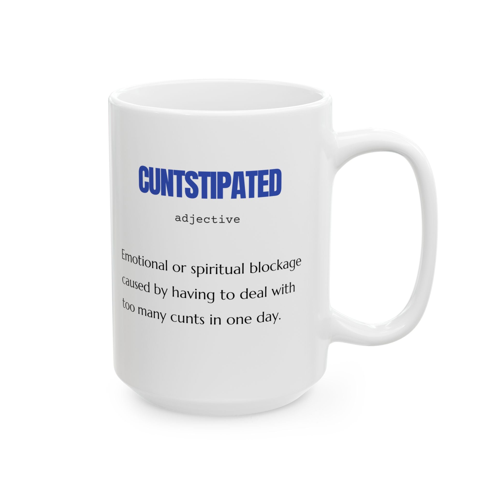Taza de cerámica humorística: compañera de café para todos los días