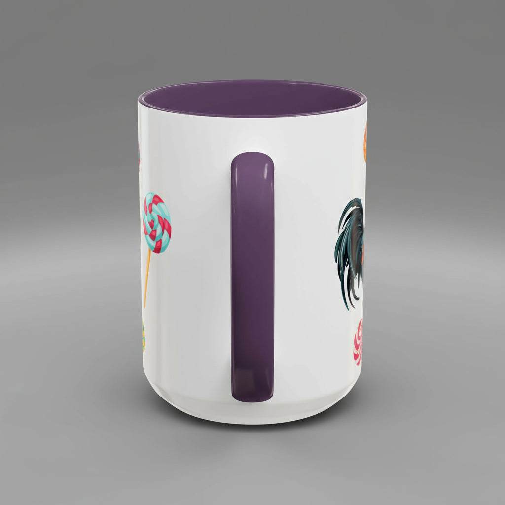 Colorful Rooster Sucker Coffee Mug, Sweet Gift for Candy Lovers, Fun Kitchen Décor