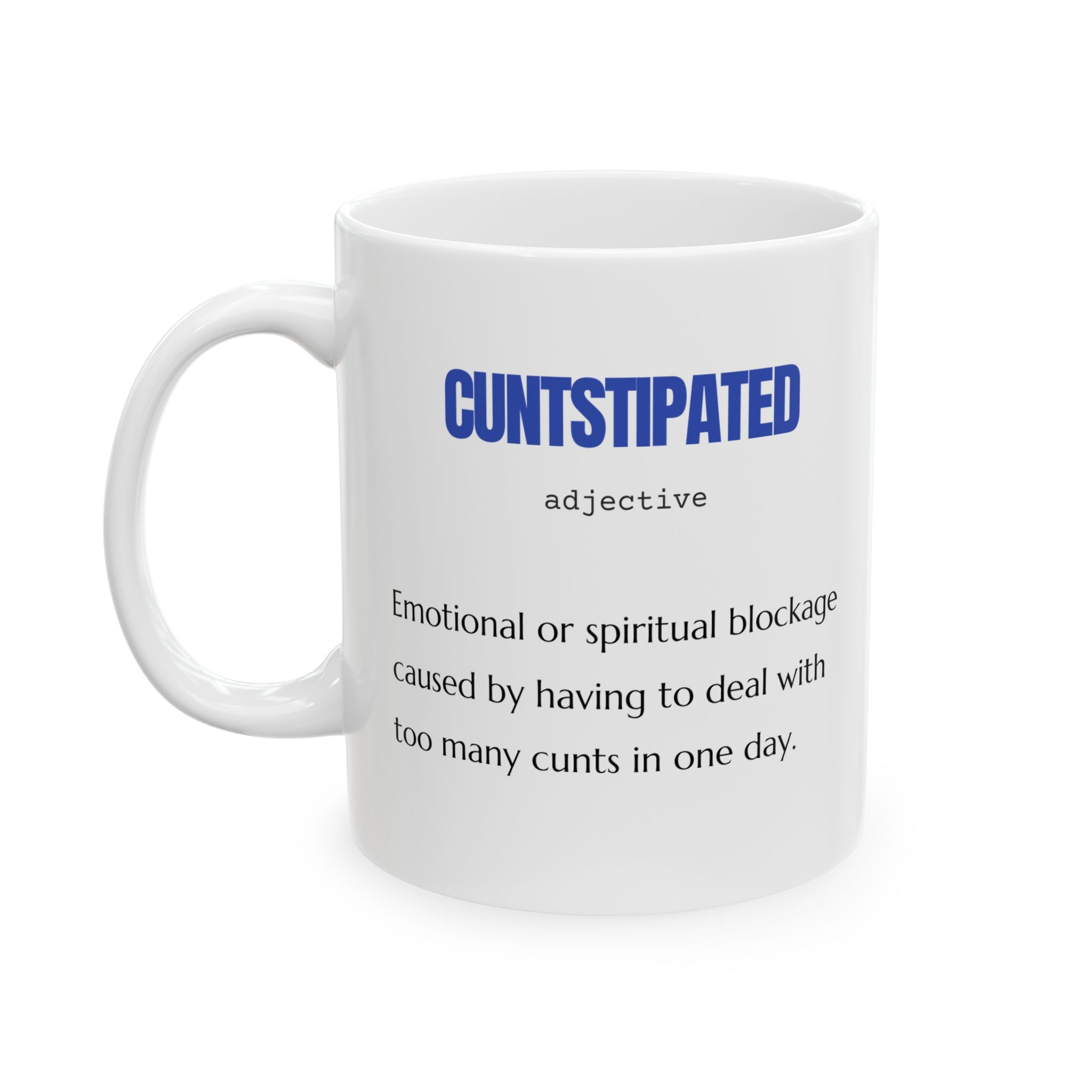Taza de cerámica humorística: compañera de café para todos los días