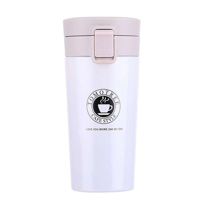 Stainless Steel Tumbler Coffee Mugs 380ml Thermos Insulated Water Bottle Travel  Mug