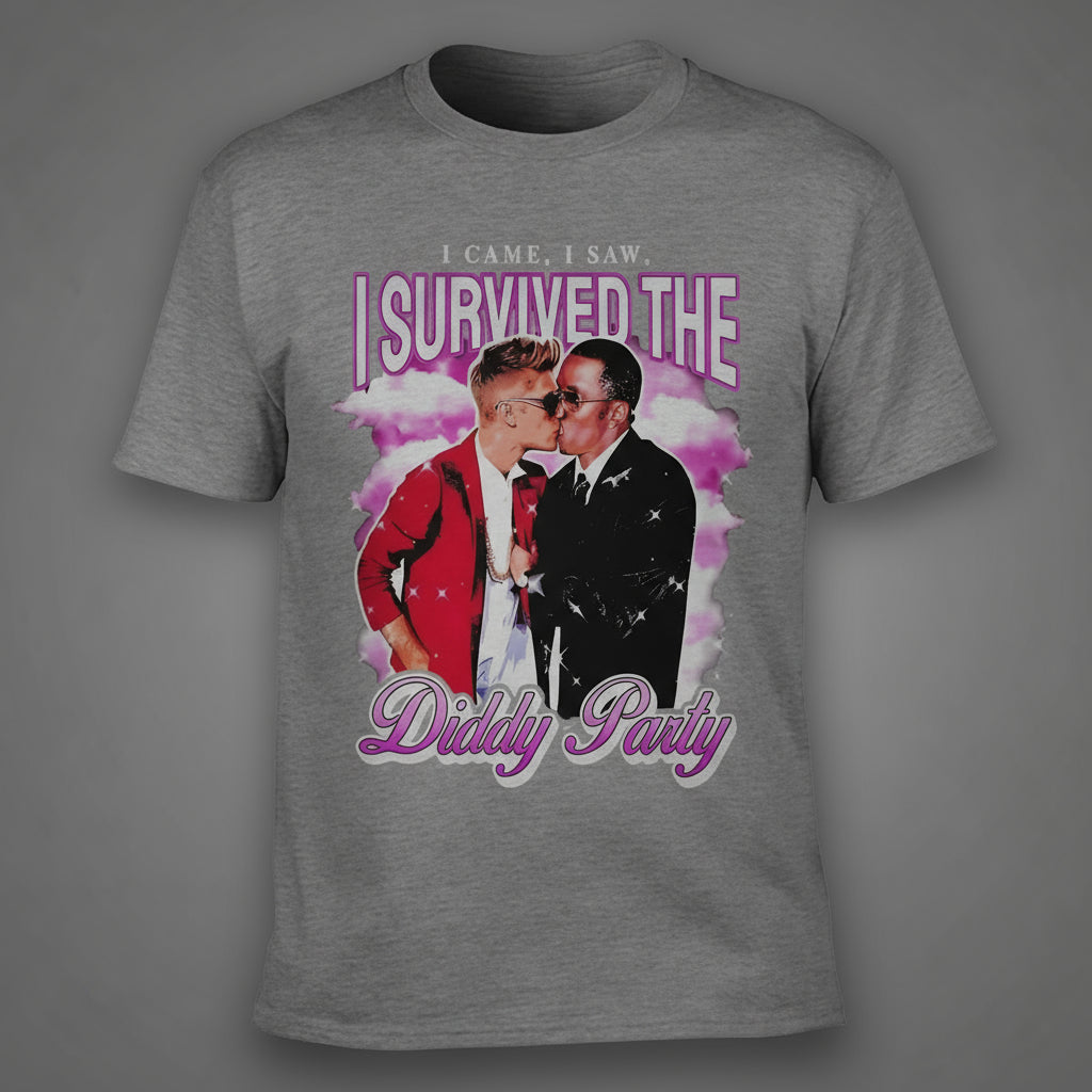 I Survived The P. Diddy Party Short Sleeve Funny Meme