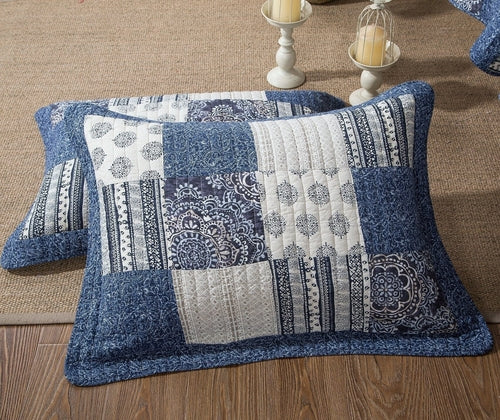 Blue Denim Farmhouse Bedding Cushion