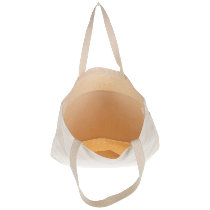 Natural Color Heavy Cotton Canvas Tote Bag with Funny Quote