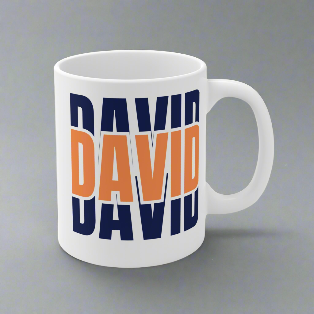 Personalized Ceramic Mug - Custom Name Gift for Coffee Lovers, Unique Birthday Present, Customizable Drinkware