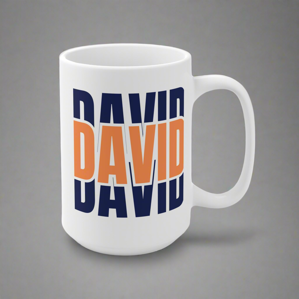 Personalized Ceramic Mug - Custom Name Gift for Coffee Lovers, Unique Birthday Present, Customizable Drinkware