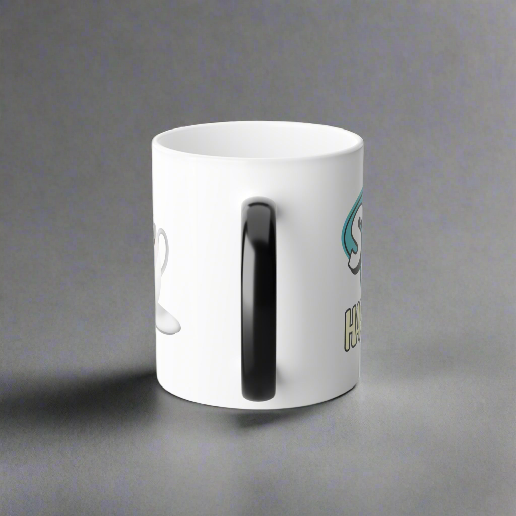 Funny Quote Color Morphing Mug 11oz with Sass, "Sip Happens"