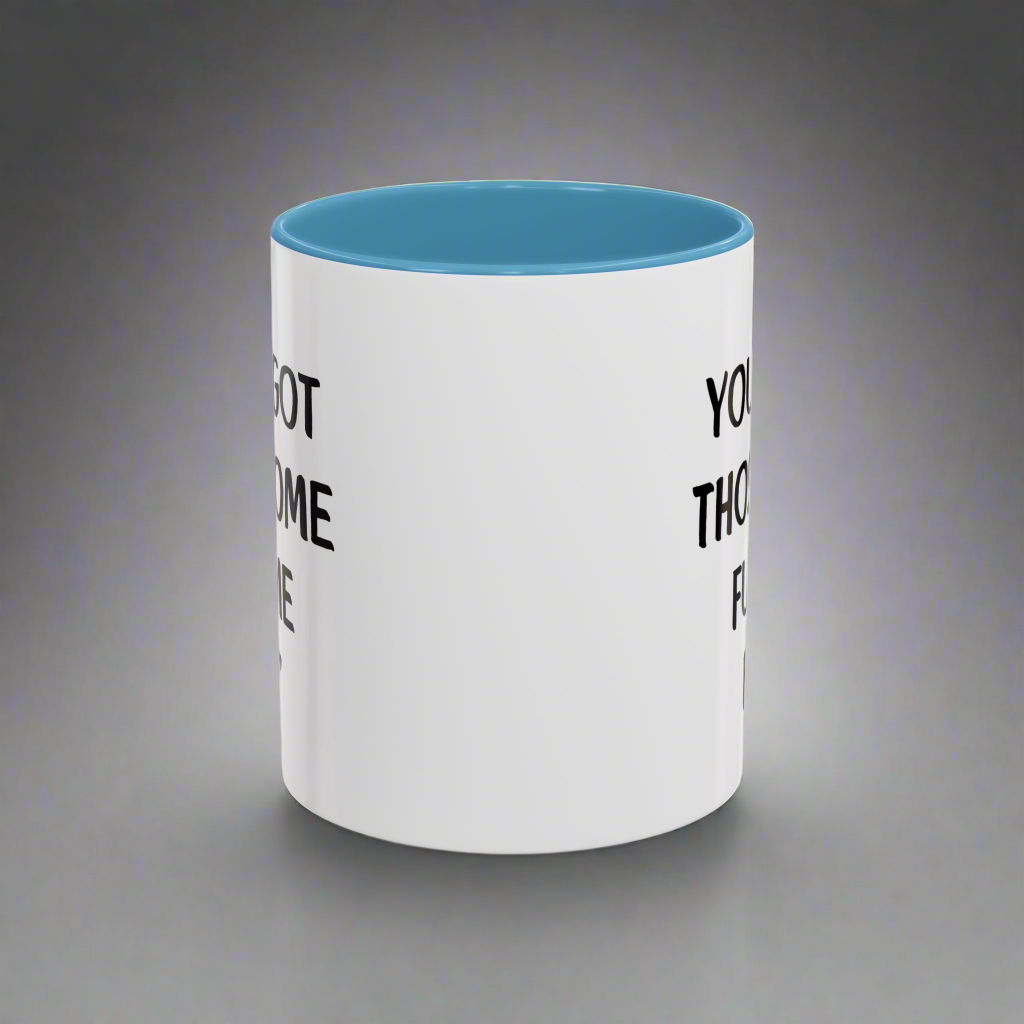 Blue and White Ceramic Coffee Cup 11oz mug for coffee lovers