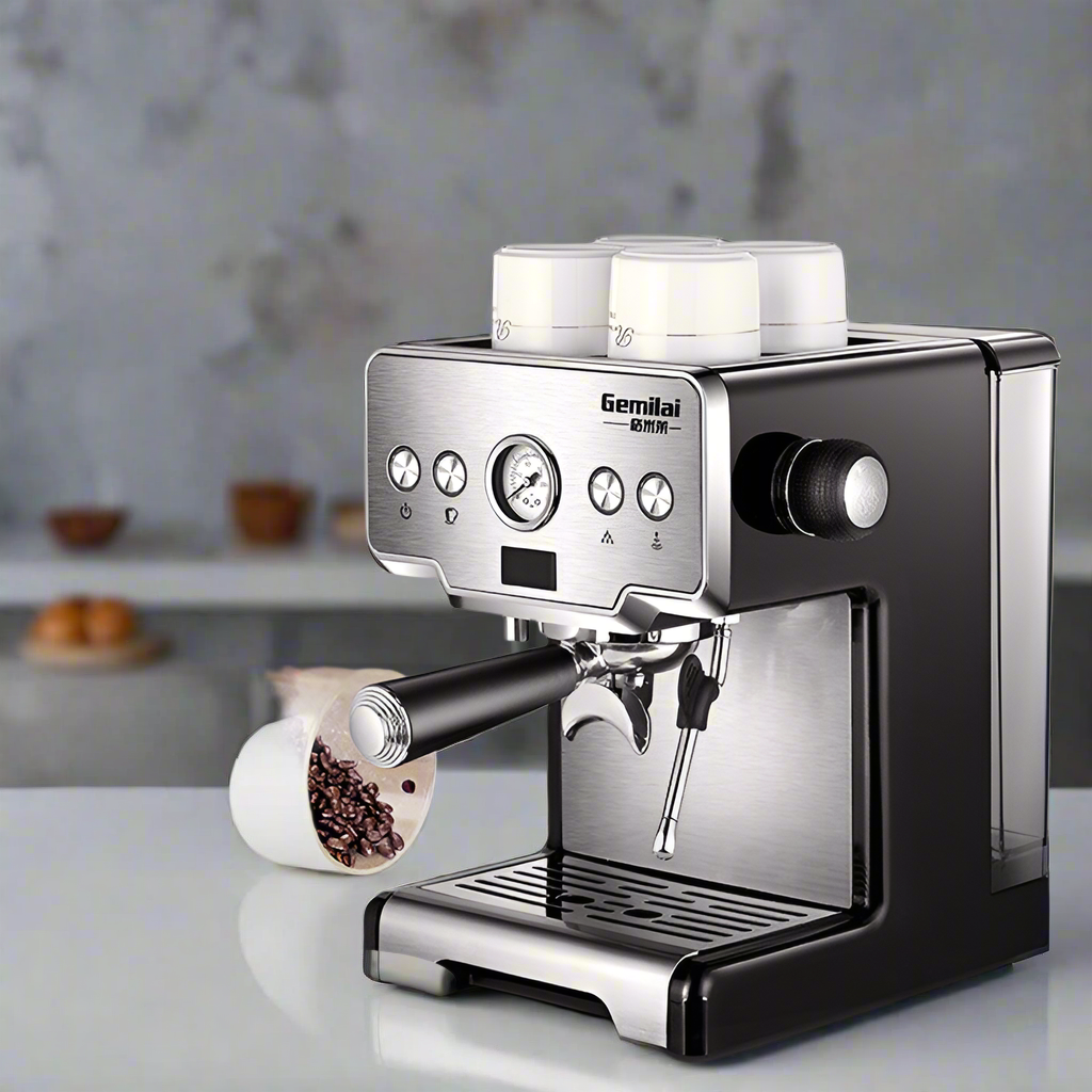 Italian Coffee Machine Household Small Manual Semi-automatic Steam Milk Frother