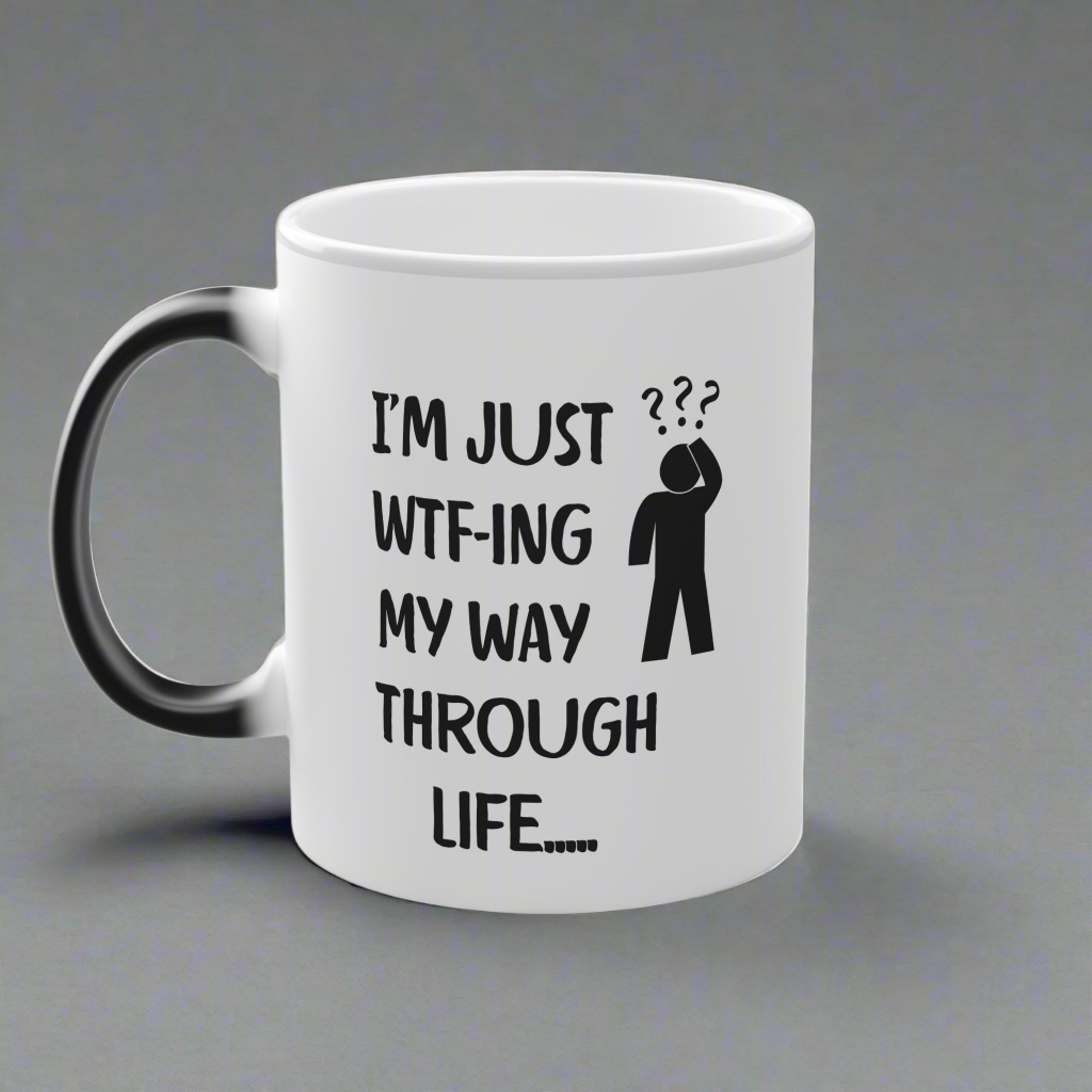 Humorous Mystical Magic Mug for Thoughtful Sips, Perfect for Birthdays, Gifts, Coffee Lovers