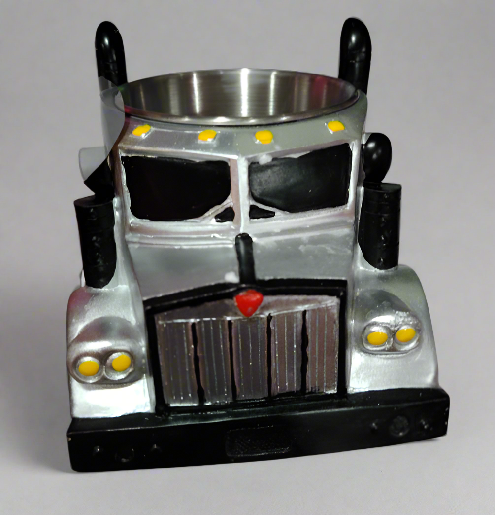 Silver Semi-Truck Coffee Mug for truck drivers and Coffee Enthusiasts