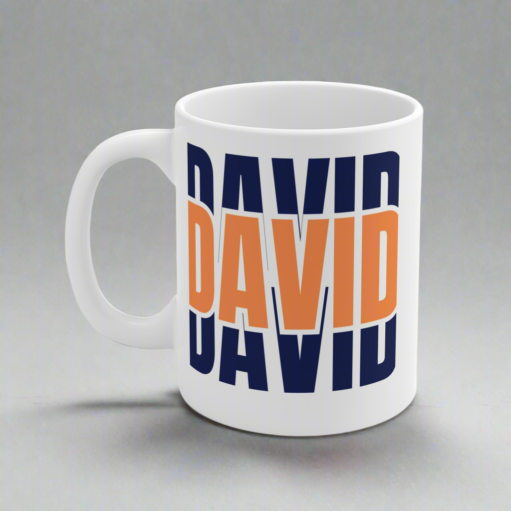Personalized Ceramic Mug - Custom Name Gift for Coffee Lovers, Unique Birthday Present, Customizable Drinkware