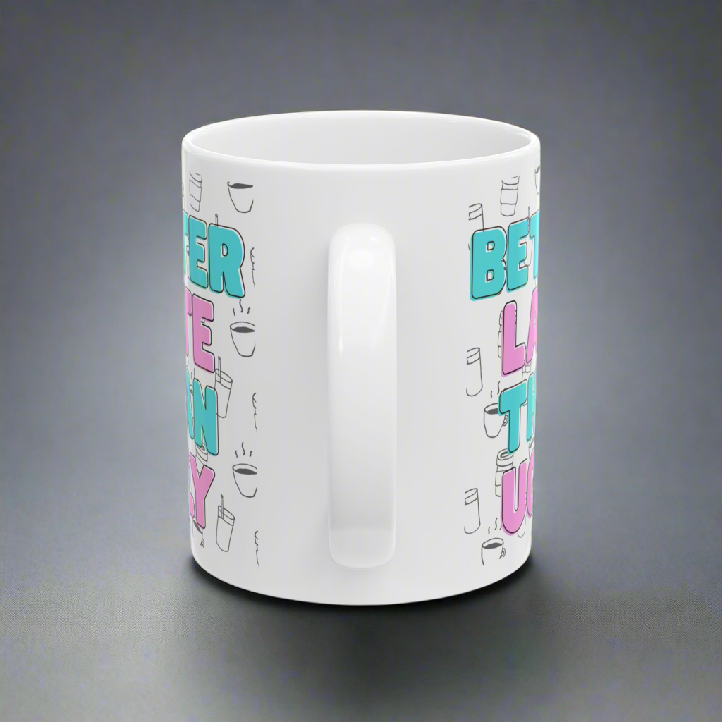 Coffee Mugs for Friends, 11oz white ceramic coffee cup