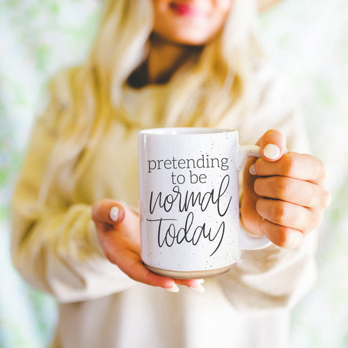 16oz White Ceramic Coffee Cup with Funny Quote