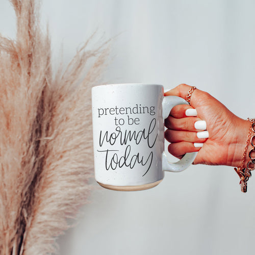 16oz White Ceramic Mug with humorous quote