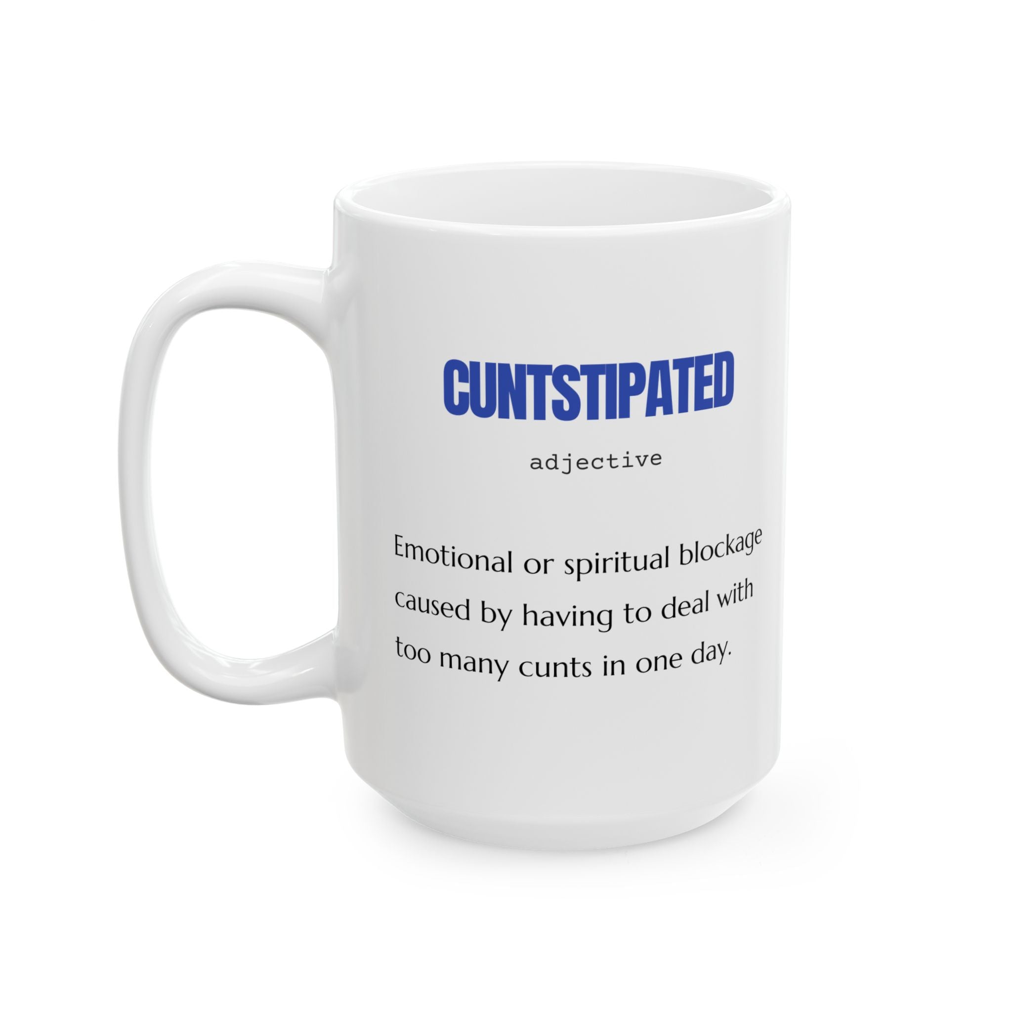 Taza de cerámica humorística: compañera de café para todos los días