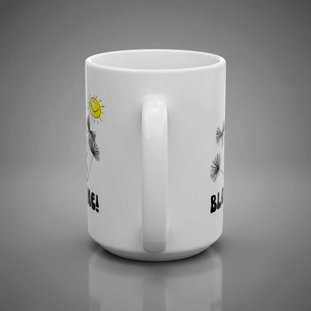 Taza de café divertida, 'Blow Me' con dientes de león