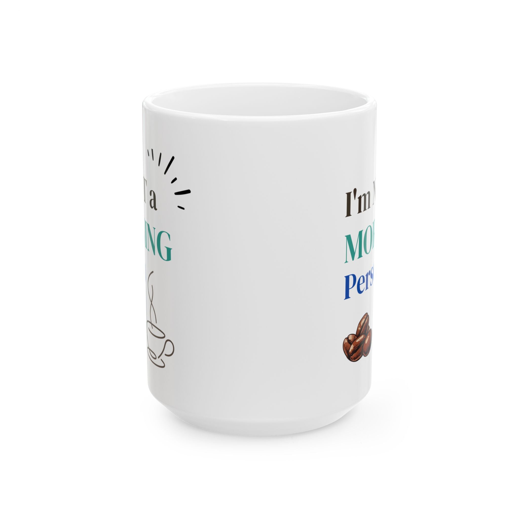 Taza de café divertida - "No soy madrugador" - 325 ml y 430 ml