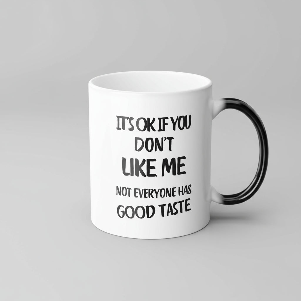 Funny Quote Coffee Mug Gifts for Coffee Enthusiasts, 11oz white ceramic coffee cup color-changing