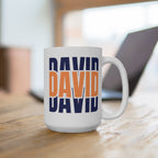 Personalized Ceramic Mug - Custom Name Gift for Coffee Lovers, Customizable Drinkware