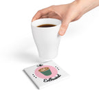 Coffee Enthusiast Ceramic Coaster - Coffee Cup Coaster for Home Decor