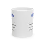 Humorous Ceramic Mug - Everyday Coffee Companion, Customizable Mug for Gifting, Funny Office Mug