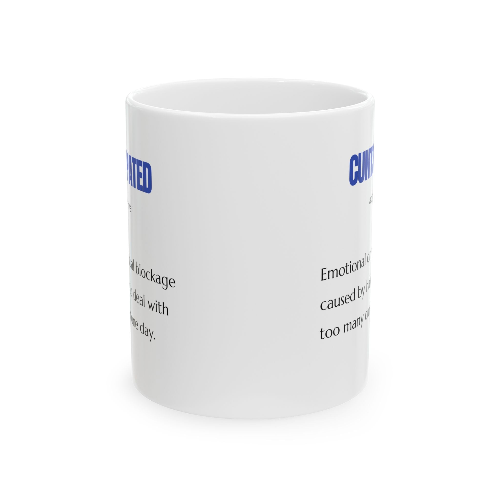 Taza de cerámica humorística: compañera de café para todos los días