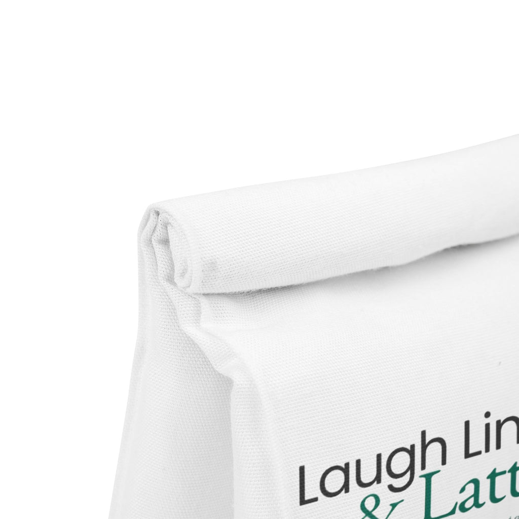 Funny Lunch Bag - Laugh Lines & Lattes, Eco-Friendly, Gift for Coffee Lovers, School Lunch