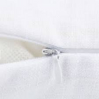 White Square Throw Pillow with Zipper