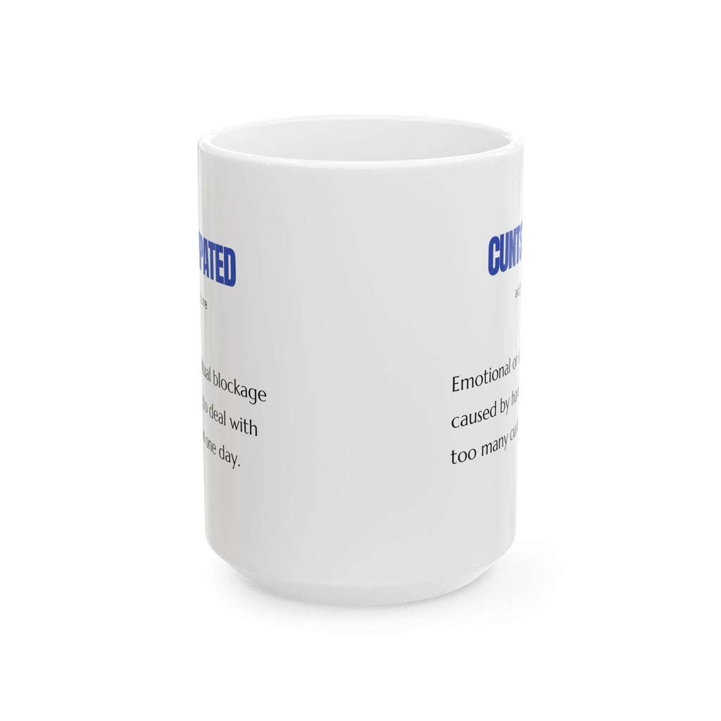 Humorous Ceramic Mug - Everyday Coffee Companion, Customizable Mug for Gifting, Funny Office Mug