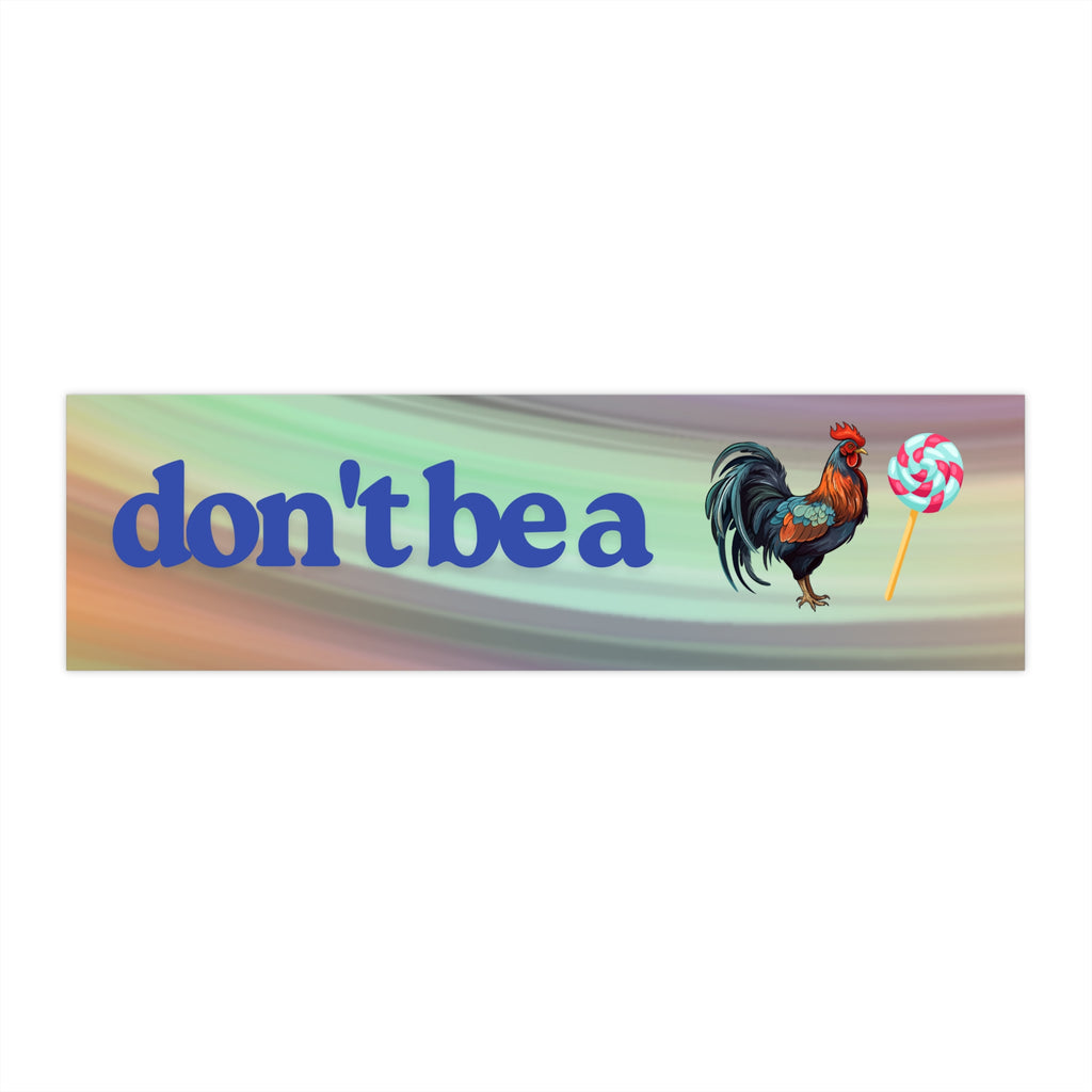 Colorful Bumper Stickers for Friends and Travel Enthusiasts, Rooster Sucker Bumper Stickers 