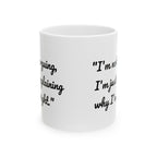 Idea de regalo para tazas sarcásticas: taza con explicación correcta