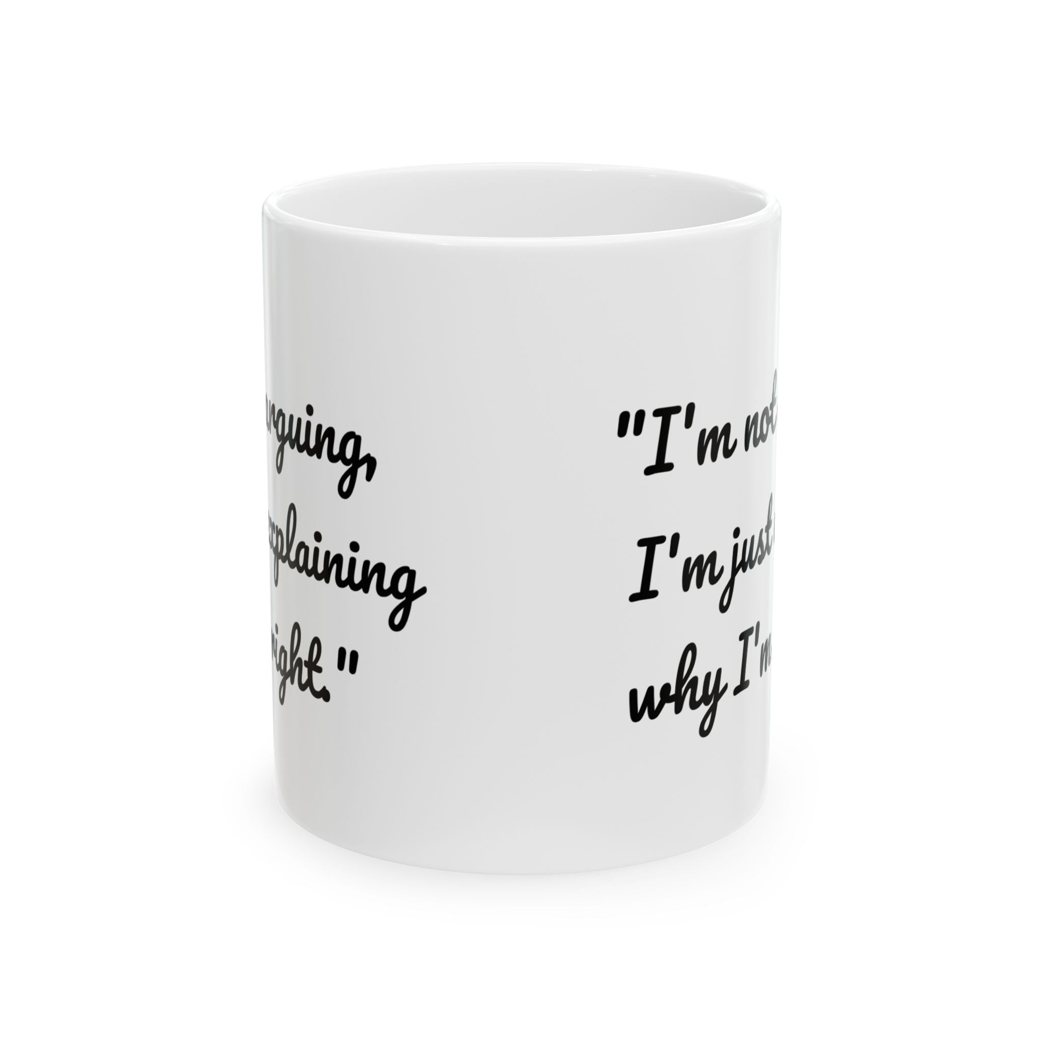 Idea de regalo para tazas sarcásticas: taza con explicación correcta