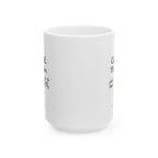 Taza de regalo única con descargo de responsabilidad para los amantes del café.