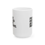 Taza de café con cita sarcástica: un regalo divertido