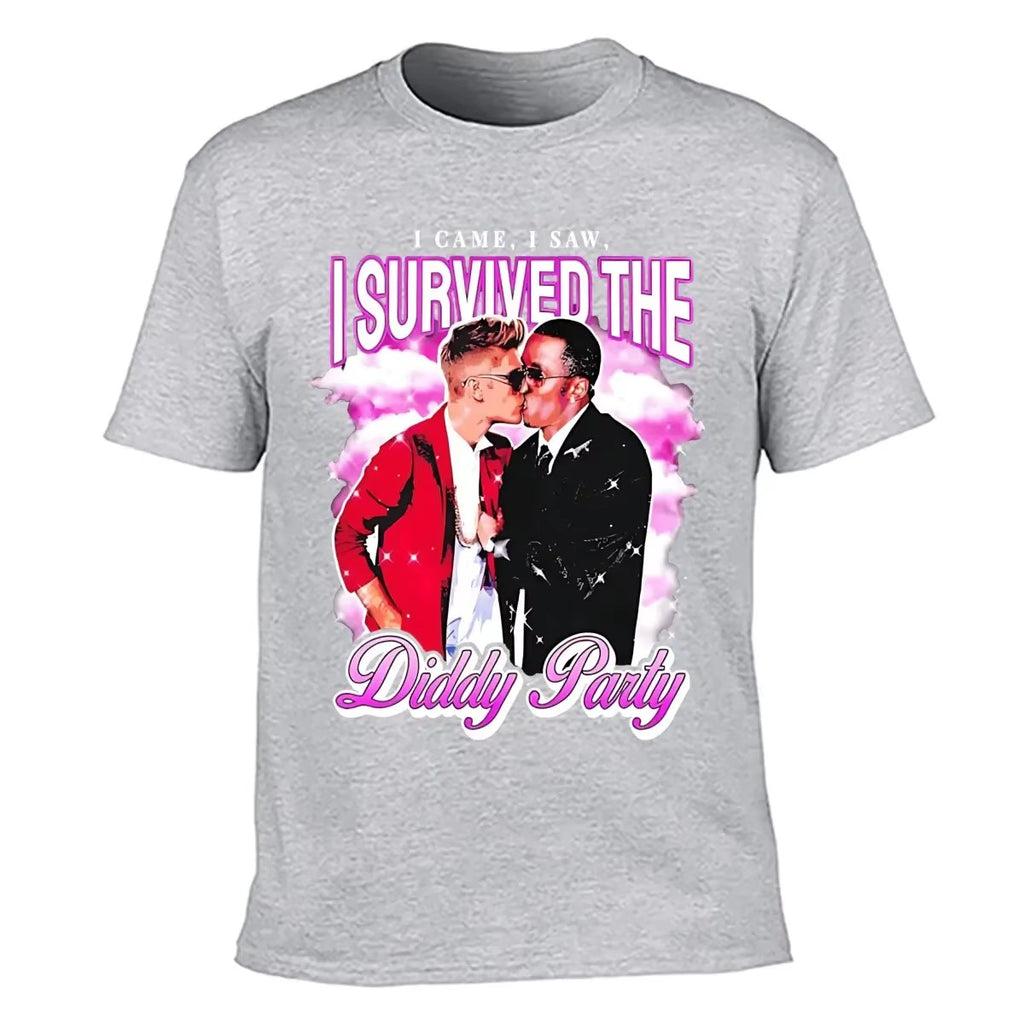 I Survived The P. Diddy Party Short Sleeve Funny Meme