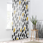 Geometric Patterned Drapes for Living Room