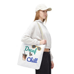 Tote Bag with Fun Quote Decaf & Chill