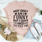 Heather Prism Peach T-Shirt with Humorous Quote