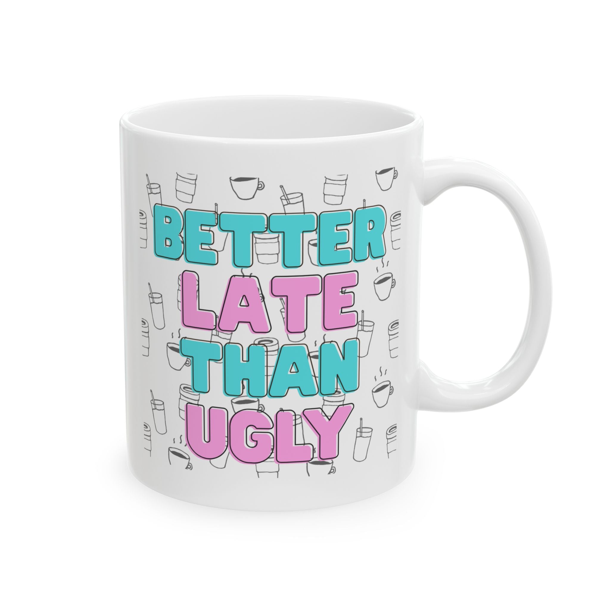 Ceramic Mug with Fun Coffee Quote, Perfect for Coffee Lovers, Great Gift for Birthdays