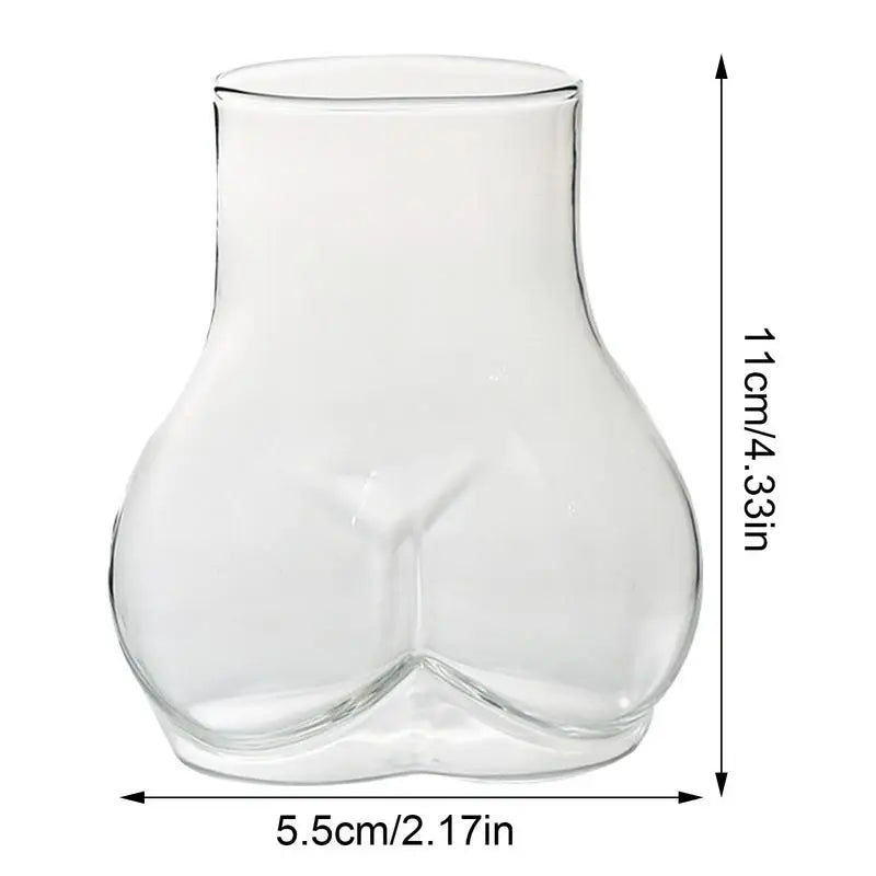 Funny Butt Drinking Glass  Borosilicate Glass Transparent Butt Drinking Cup Funny Glass