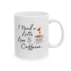 Linda taza de cerámica para amantes del café, regalo para amigos, taza divertida, amor por la cafeína, bebida personalizada, ¡perfecta para cada ocasión!