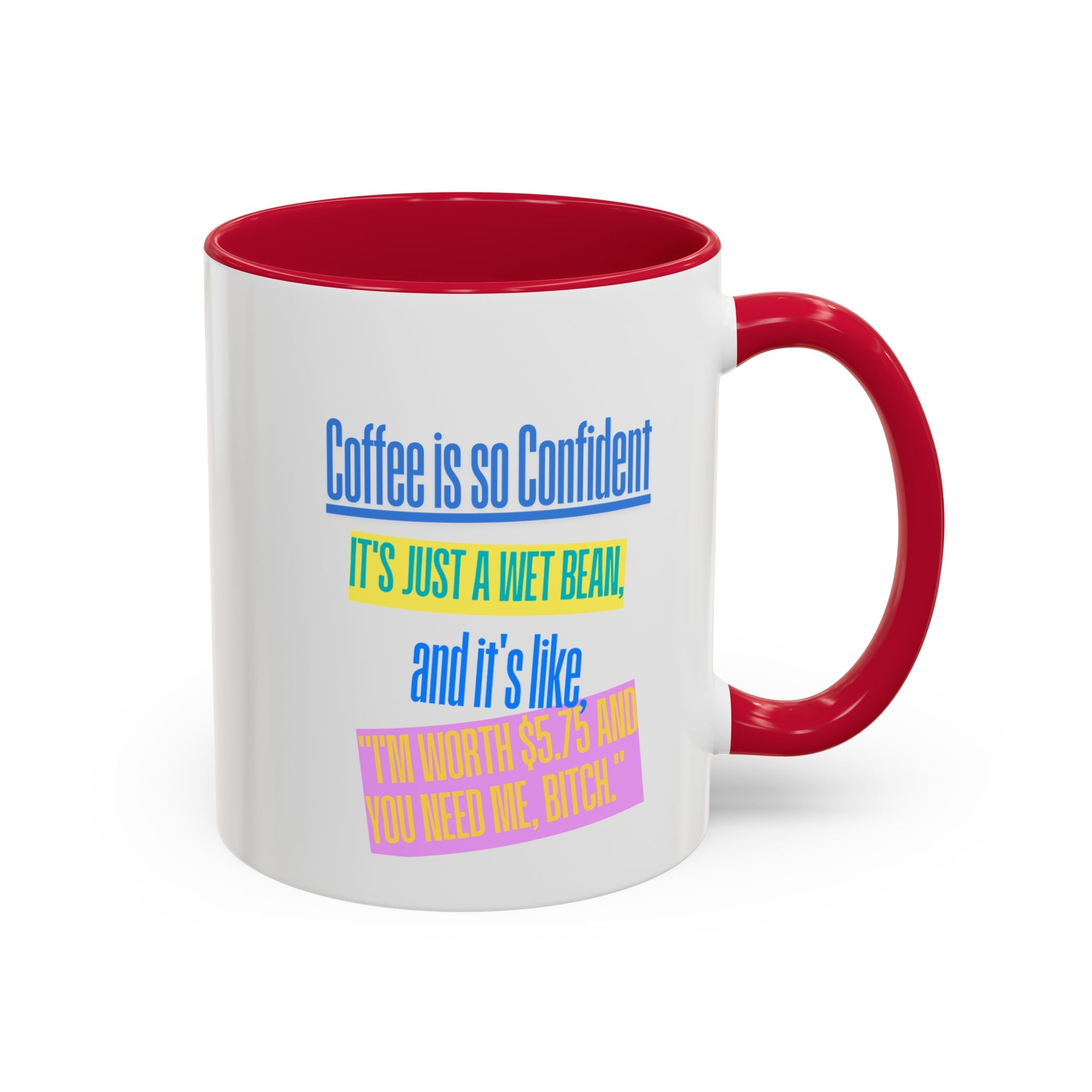 Taza colorida e inspiradora: frases motivacionales para la confianza diaria (325 ml, 430 ml)